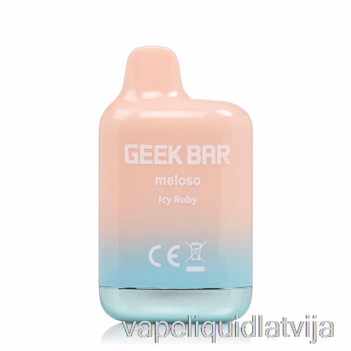 Geek Bar Meloso Mini 1500 Vienreiz Lietojams Ledains Rubīna Vape šķidrums